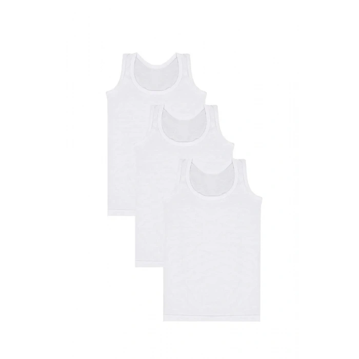 Moda Erkek Çocuk 3lü Penye Atlet