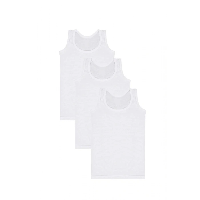 Moda Erkek Çocuk 3lü Penye Atlet