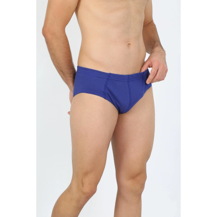 Moda Erkek Pamuk 3lü Saks Slip