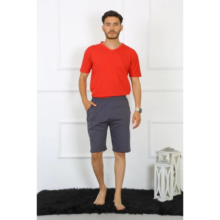 Moda Erkek Pamuk Füme Kapri