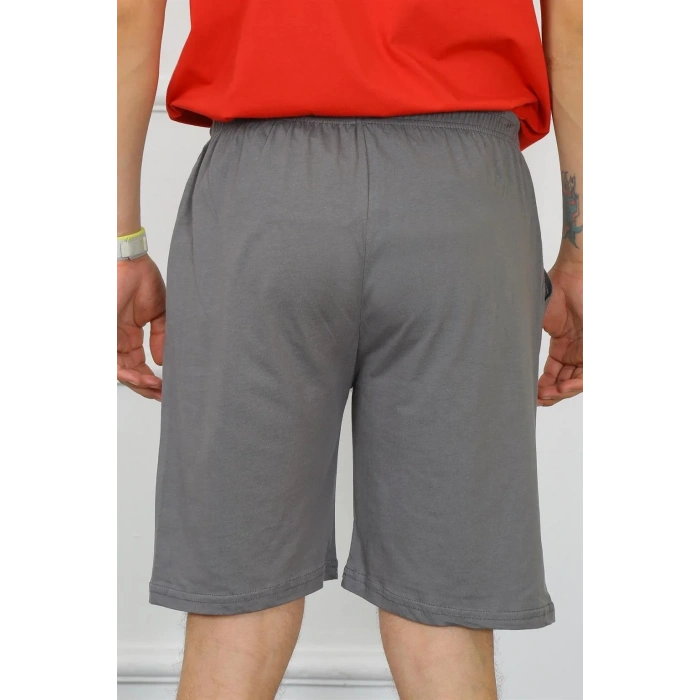 Moda Erkek Pamuk Füme Şort