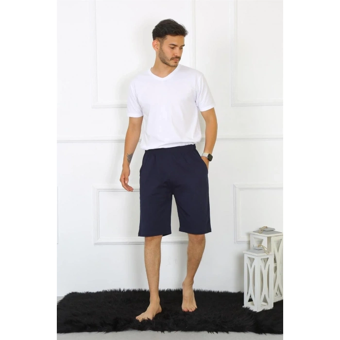 Moda Erkek Pamuk Lacivert Kapri