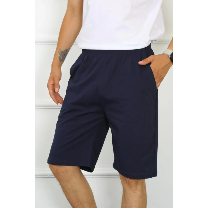 Moda Erkek Pamuk Lacivert Kapri