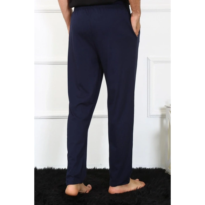 Moda Erkek Pamuk Lacivert Tek Alt Pijama