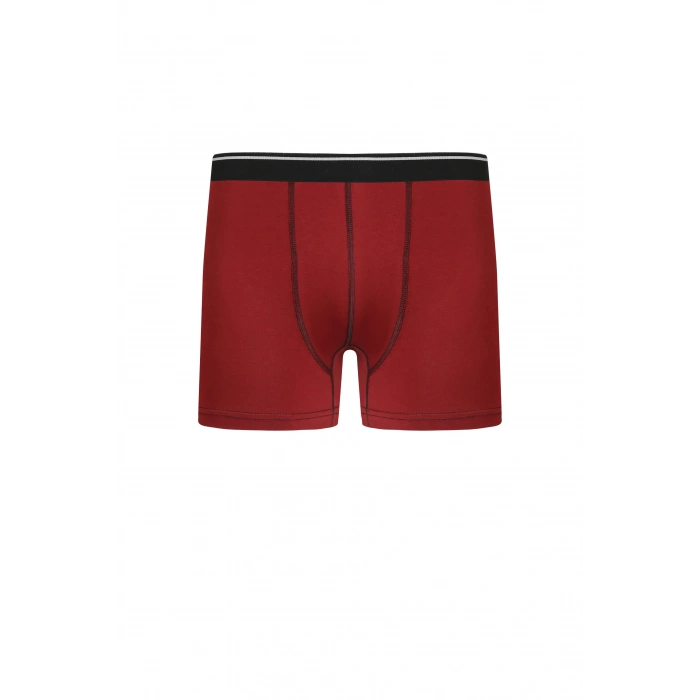 Moda Erkek Pamuk Likralı Boxer Bordo
