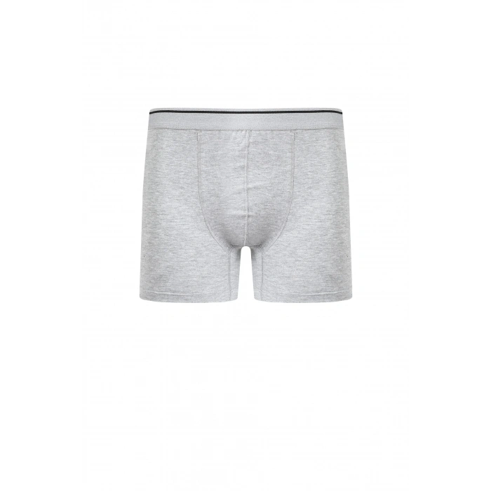 Moda Erkek Pamuk Likralı Boxer Gri