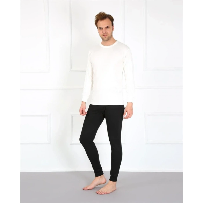 Moda Erkek Pamuk Siyah Tek Alt İçlik