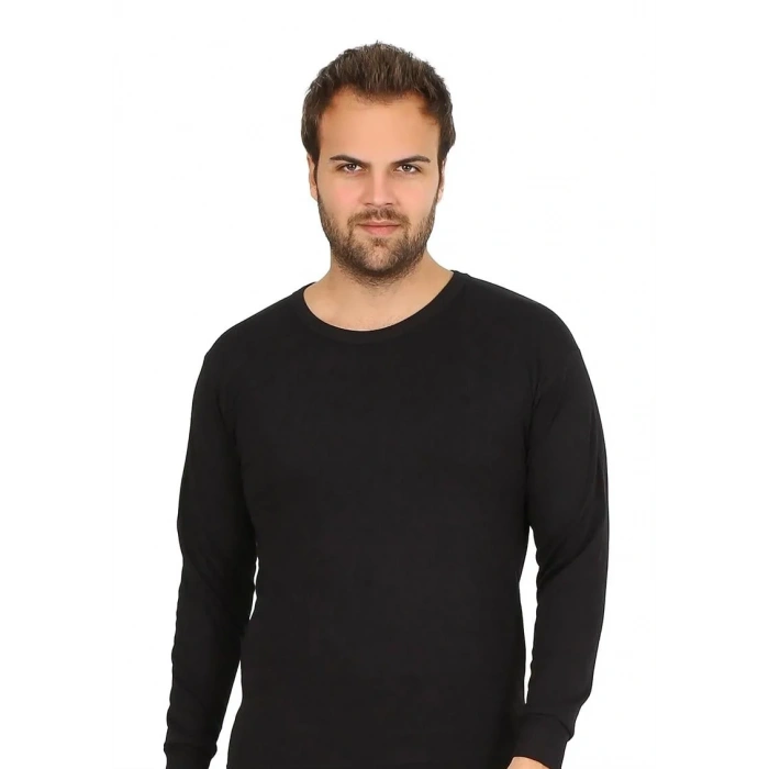 Moda Erkek Termal Üst Kışlık İçlik Siyah