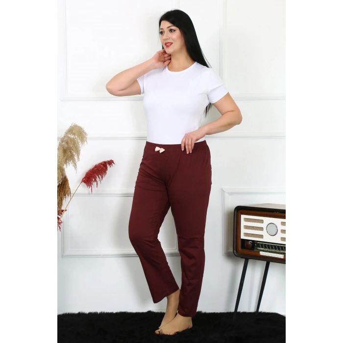 Moda Kadın Pamuklu Büyük Beden Alt Pijama