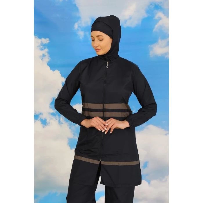 Moda Kadın Tam Tesettür Mayo Lacivert