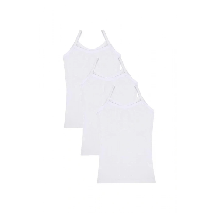 Moda Kız Çocuk 3lü İp Askılı Atlet