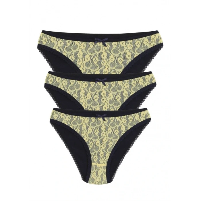 Moda Pamuklu 3lü Külot Lacivert