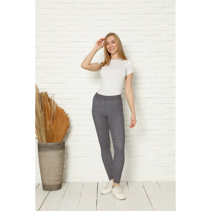 Moda Penye Likralı Tayt Lacivert