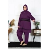 Moda Büyük Beden Tesettür Mayo Mor