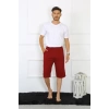 Moda Erkek Cepli Pamuk Lakost Kapri Bordo