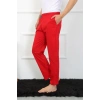 Moda Erkek Pamuk Kırmızı Tek Alt Pijama
