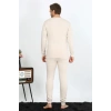 Moda Erkek Pamuk Krem İçlik Takım