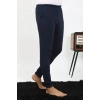 Moda Erkek Pamuk Tek Alt Pijama Lacivert