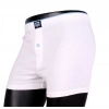 Moda Erkek Penye Boxer Beyaz