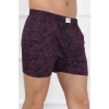 Moda Erkek Penye Boxer Bordo - Lacivert