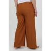 Moda Kadın Büyük Beden Bürümcük Pantolon Kremit
