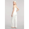 Moda Kadın Ekru Yumuşak Dokulu Minimal İp Askılı Atlet Basic Günlük Şık Üst