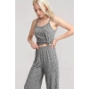 Moda Kadın Gri Melanj İp Askılı Atlet Yumuşak Dokulu Minimal Tasarım Günlük Basic Üst