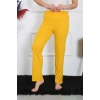 Moda Kadın Pamuk Penye Tek Alt Pijama Sarı