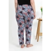 Moda Kadın Pamuklu Büyük Beden Alt Pijama Somon