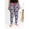 Moda Kadın Pamuklu Büyük Beden Alt Pijama Somon