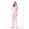 Moda Kadın Pembe Oversize Saten Pijama Takımı – Rahat Kesim Şık Ev Giyim Seti