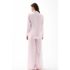 Moda Kadın Pembe Oversize Saten Pijama Takımı – Rahat Kesim Şık Ev Giyim Seti