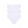 Moda Kız Çocuk 3lü Beyaz Külot