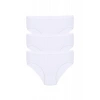 Moda Kız Çocuk 3lü Beyaz Külot