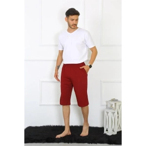 Moda Erkek Cepli Pamuk Lakost Kapri Bordo