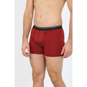 Moda Erkek Pamuk Likralı Boxer Bordo