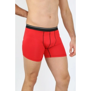Moda Erkek Pamuk Likralı Boxer Kırmızı