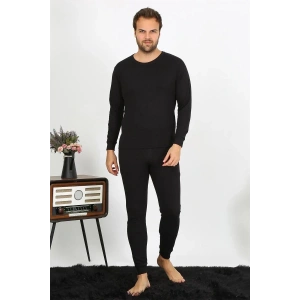 Moda Erkek Termal Kışlık Alt Üst İçlik Takım Siyah