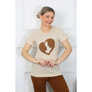 Moda Kısa Kol Penye Pijama Takımı