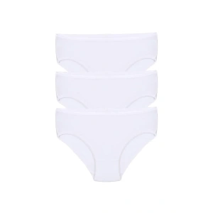 Moda Kız Çocuk 3lü Beyaz Külot