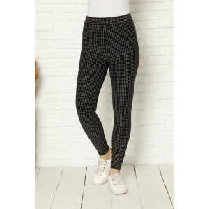 Moda Penye Likralı Tayt Siyah