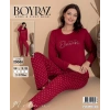 Boyraz 20686 Kadın Milan Uzun Kol Pijama Takımı
