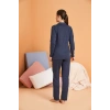 Pjs 28090 Kadın Gömlek Yaka Patlı Pijama Takımı