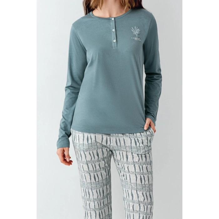 Arnetta 3406-s Kadın Uzun Kol Pijama Takım