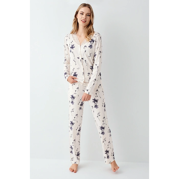Arnetta 3410-s Kadın Uzun Kol Pijama Takım