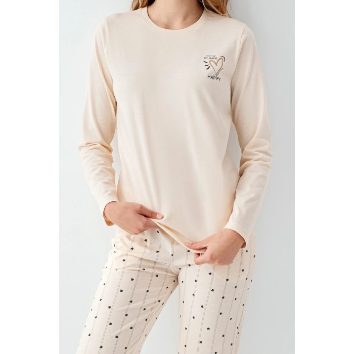 Arnetta 3434-s Kadın Uzun Kol Pijama Takım