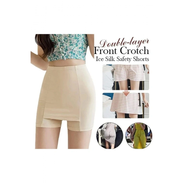 Çift Katmanlı Etek Altı Şort Korse Kadın 4432