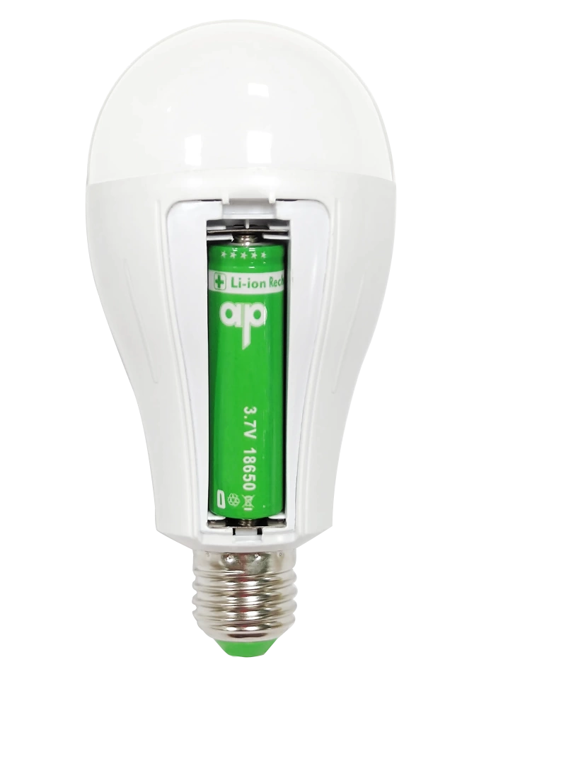 15W Şarjlı LED Ampul Tek Bataryalı – Yüksek Parlaklık, Acil Durum Işığı, 12 Saat Çalışma Süresi, 2400mAh Pil