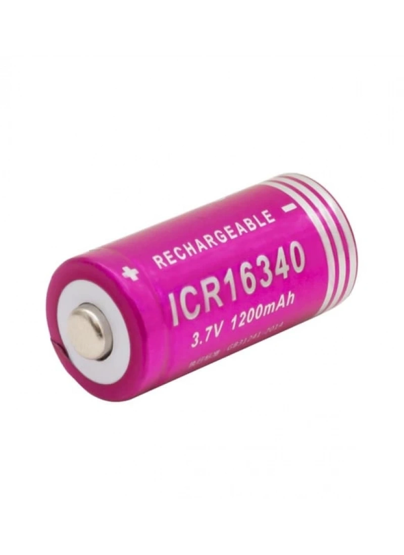 16340 CR123A Şarj Edilebilir Pil – 1200mAh 3.7V Lithium Batarya | El Feneri ve Elektronik Cihazlar İçin