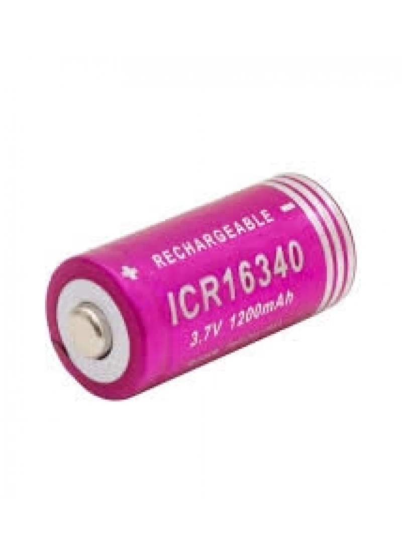 16340 CR123A Şarj Edilebilir Pil – 1200mAh 3.7V Lithium Batarya | El Feneri ve Elektronik Cihazlar İçin